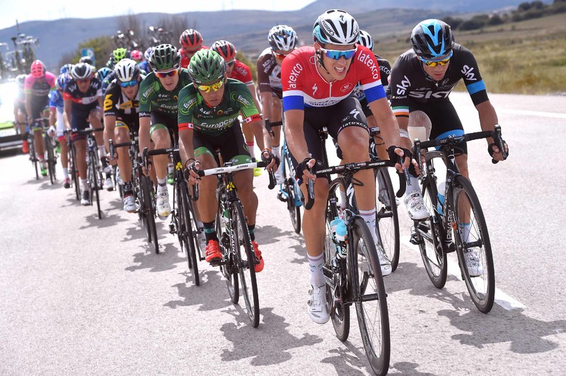 Vuelta a España - stage 13 - Cycling: 70th Tour of Spain 2015 / Stage 13 
TERPSTRA Niki (NED)/ ARASHIRO Yukiya (JPN)/ ROCHE Nicolas (IRL)/ 
Calatayud - Tarazona (177km)/ 
Rit Etape / Vuelta Tour d'Espagne Ronde van Spanje /(c)Tim De Waele 
