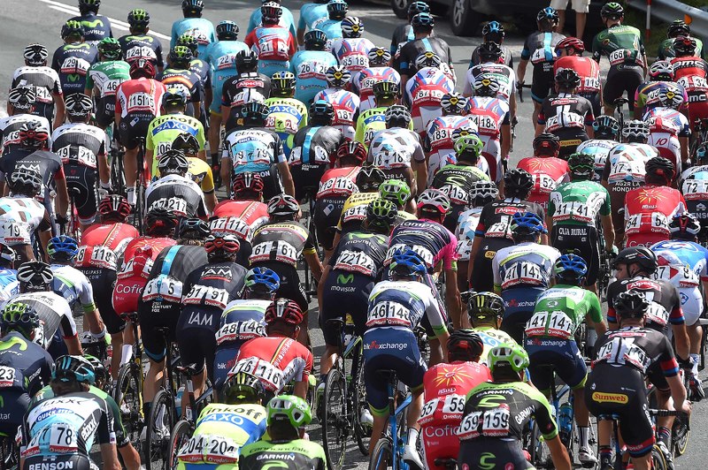 Vuelta a España - stage 14 - Cycling: 70th Tour of Spain 2015 / Stage 14
Illustration Illustratie/ Peloton Peleton/ 
Vitoria-Alto Campoo. Fuente del Chivo 1980m (215Km)/
Rit Etape / Vuelta Tour d'Espagne Ronde van Spanje /(c)Tim De Waele 