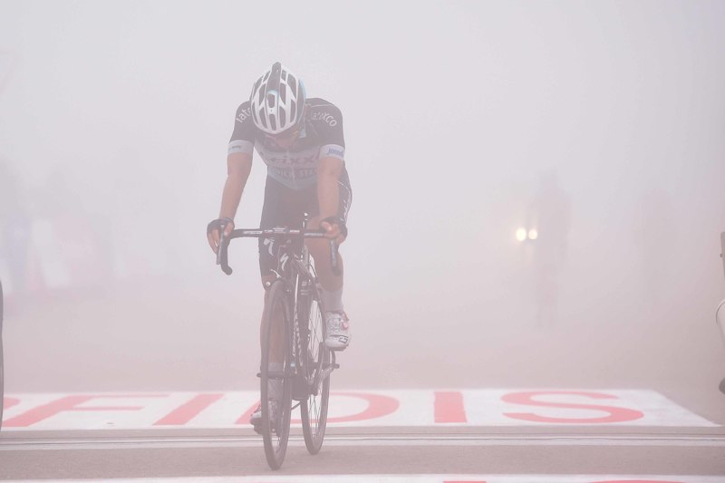 Vuelta a España - stage 14 - Cycling: 70th Tour of Spain 2015 / Stage 14 
Arrival / BRAMBILLA Gianluca (ITA)/ Disappointment Deception Teleurstelling / 
Vitoria Gasteiz - Alto Campoo Fuente del Chivo 1980m (215km)/ 
Rit Etape / Vuelta Tour d'Espagne Ronde van Spanje /(c)Tim De Waele 