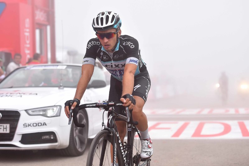 Vuelta a España - stage 14 - Cycling: 70th Tour of Spain 2015 / Stage 14 
Arrival / BRAMBILLA Gianluca (ITA)/ Disappointment Deception Teleurstelling / 
Vitoria Gasteiz - Alto Campoo Fuente del Chivo 1980m (215km)/ 
Rit Etape / Vuelta Tour d'Espagne Ronde van Spanje /(c)Tim De Waele 