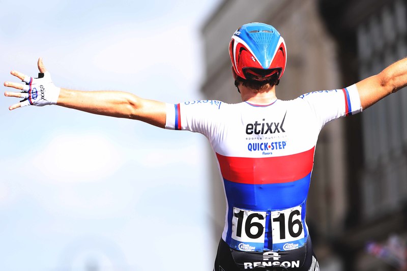 Tour of Britain - stage 2 - Cycling: 12th Tour of Britain 2015/ Stage 2
Arrival/ VAKOC Petr (CZE) Celebration Joie Vreugde/
Clitheroe - Colne (159.3Km)/
Rit Etape / Tour of Britain /(c)Tim De Waele 