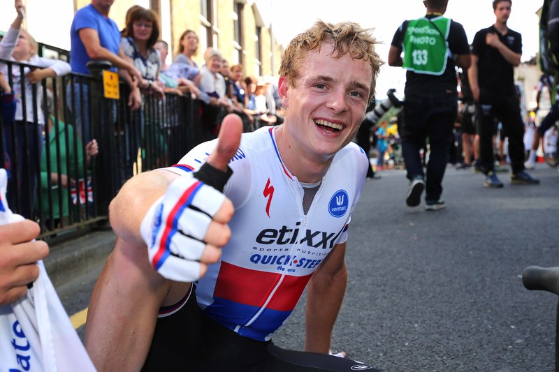 Tour of Britain - stage 2 - Cycling: 12th Tour of Britain 2015/ Stage 2
Arrival/ VAKOC Petr (CZE) Celebration Joie Vreugde/
Clitheroe - Colne (159.3Km)/
Rit Etape / Tour of Britain /(c)Tim De Waele 