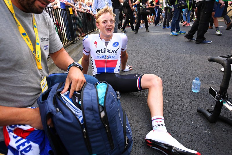 Tour of Britain - stage 2 - Cycling: 12th Tour of Britain 2015/ Stage 2
Arrival/ VAKOC Petr (CZE) 
Clitheroe - Colne (159.3Km)/
Rit Etape / Tour of Britain /(c)Tim De Waele 