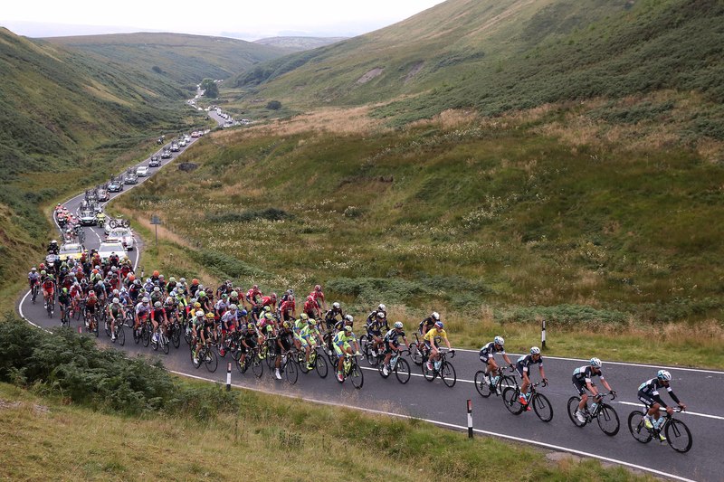 Tour of Britain - stage 3 - Cycling: 12th Tour of Britain 2015/ Stage 3
Illustration Illustratie/ Peloton Peleton/ Landscape Paysage/ Carlisle Castle/ Mountains Montagnes Bergen/
Cockermouth - Floors Castle. Kelso (216Km)/
Rit Etape / Tour of Britain /(c)Tim De Waele 