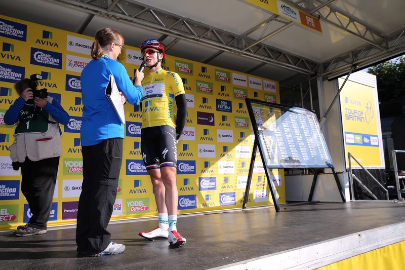 Tour of Britain - stage 3 - Cycling: 12th Tour of Britain 2015/ Stage 3
VAKOC Petr (CZE) Yellow Leader Jersey/
Cockermouth - Floors Castle. Kelso (216Km)/
Rit Etape / Tour of Britain /(c)Tim De Waele 