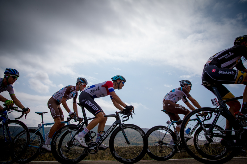 Etixx - Quick-Step battles on in La Vuelta - Stage 13: Calatayud - Tarazona 177 km Photo: Jim Fryer / BrakeThrough Media