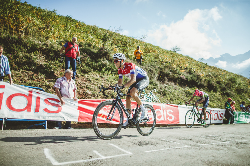 Etixx - Quick-Step battles on in La Vuelta - Stage 15: Comillas - Sotres 175.8 km Photo: Jim Fryer / BrakeThrough Media