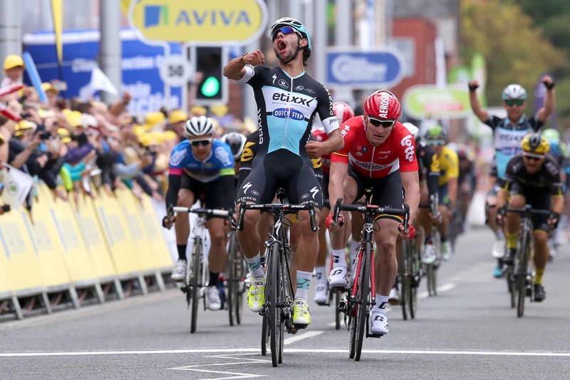Tour of Britain - stage 4 - Cycling: 12th Tour of Britain 2015/ Stage 4
Arrival/ GAVIRIA Fernando (Col)/ Celebration Joie Vreugde/ GREIPEL Andre (Ger)/ BOASSON HAGEN Edvlad (Nor)/
Edinburgh - Blyth (217.4Km)/
Rit Etape / Tour of Britain / (c)Tim De Waele 