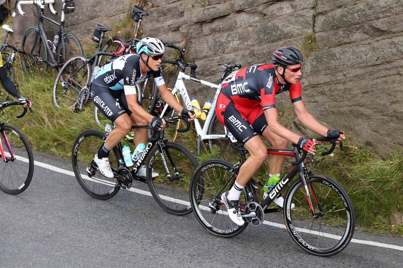 Tour of Britain - stage 6 - Cycling: 12th Tour of Britain 2015/ Stage 6
KUENG  Stefan (SUI)/ TRENTIN  Matteo (Ita)/ Millstone 409m /
Stoke-on-Trent - Nottingham (192.7Km)/
Rit Etape / Tour of Britain / (c)Tim De Waele 