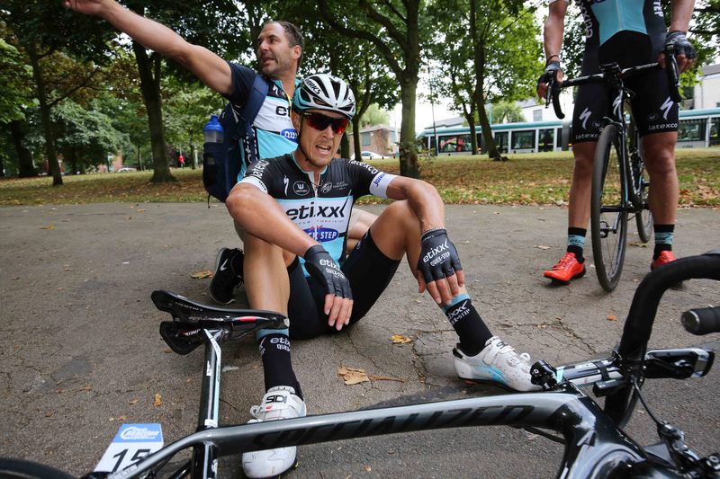 Tour of Britain - stage 6 - Cycling: 12th Tour of Britain 2015/ Stage 6
Arrival/ TRENTIN  Matteo (Ita) Celebration Joie Vreugde / 
Stoke-on-Trent - Nottingham (192.7Km)/
Rit Etape / Tour of Britain / (c)Tim De Waele 