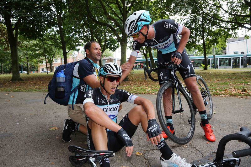 Tour of Britain - stage 6 - Cycling: 12th Tour of Britain 2015/ Stage 6
Arrival/ TRENTIN  Matteo (Ita) Celebration Joie Vreugde / 
Stoke-on-Trent - Nottingham (192.7Km)/
Rit Etape / Tour of Britain / (c)Tim De Waele 