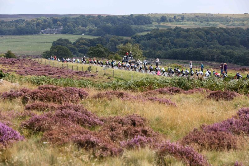 Tour of Britain - stage 6 - Cycling: 12th Tour of Britain 2015/ Stage 6
Illustration Illustratie / Peleton Peloton / Fans Supporters / Landscape Paysage/ Millstone 409m /
Stoke-on-Trent - Nottingham (192.7Km)/
Rit Etape / Tour of Britain / (c)Tim De Waele 