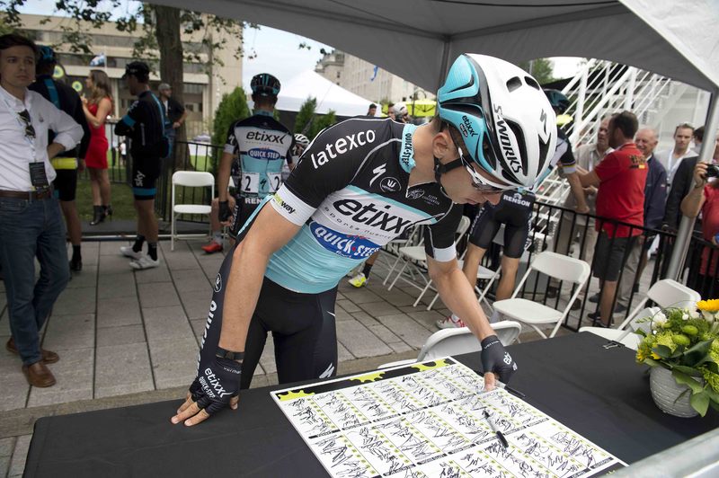Grand Prix Cycliste de Québec  - Cycling: 6th Grand Prix Cycliste de Quebec 2015
MARTIN  Tony (GER)/ Signature/
Quebec - Quebec (201.6Km)/
Grand Prix Quebec/ (c) Tim De Waele
