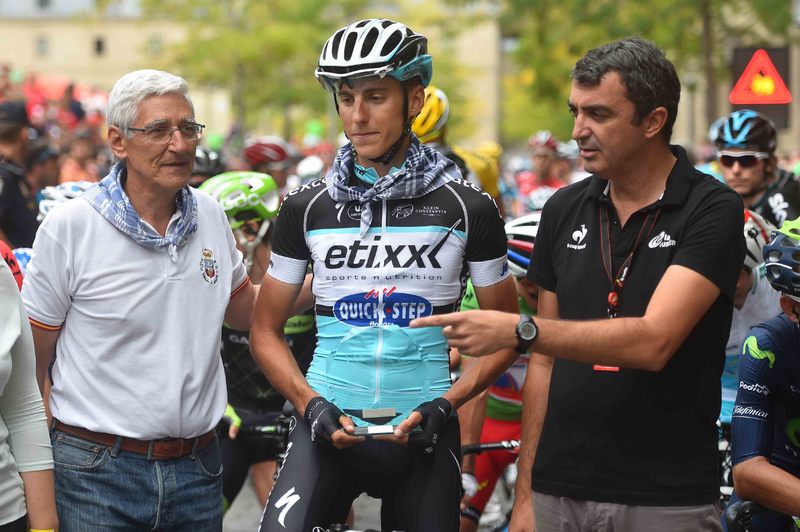Vuelta a España - stage 20 - Cycling: 70th Tour of Spain 2015 / Stage 20
Start Departure Vertrek / VERONA Carlos (ESP)/ 
San Lorenzo de El Escorial - Cercedilla (175.8Km)/ 
Rit Etape / Vuelta Tour d'Espagne Ronde van Spanje /(c)Tim De Waele 