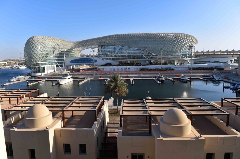 Abu Dhabi Tour - stage 4 - Cycling: 1th Abu Dhabi Tour 2015 / Stage 4
Illustration Illustratie / Landscape Paysage Landschap / Yas Marina Circuit / 
Yas Marina Circuit - Yas Marina Circuit  (110Km)/ 
The Yas Stage Etape Rit / Ride To Abu Dhabi /©Tim De Waele