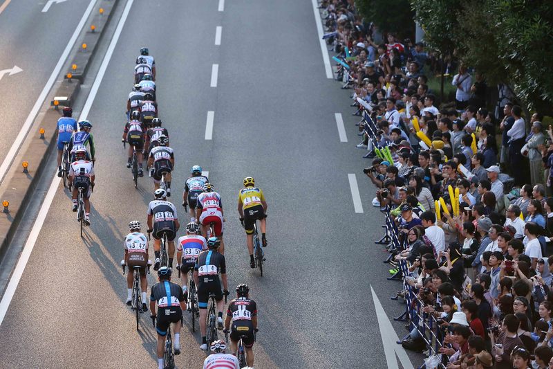 Saitama Criterium - Cycling: 3rd Tour de France Saitama Criterium 2015
Illustration Illustratie / Saitama City ville Stad / Peleton Peloton / Landscape Paysage Landschap / Fans Supporters / Public Publiek Spectators / 
Saitama-Saitama (60km)/ (c) Tim De Waele