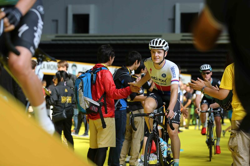 Saitama Criterium - Cycling: 3rd Tour de France Saitama Criterium 2015
Team Presentation/ Seibu Dome/ Team ETIXX - QUICK STEP (BEL)/  Petr VAKOC (CZE)/ Public Publiek Spectators / Fans Supporters / 
Saitama-Saitama (60km)/ (c) Tim De Waele