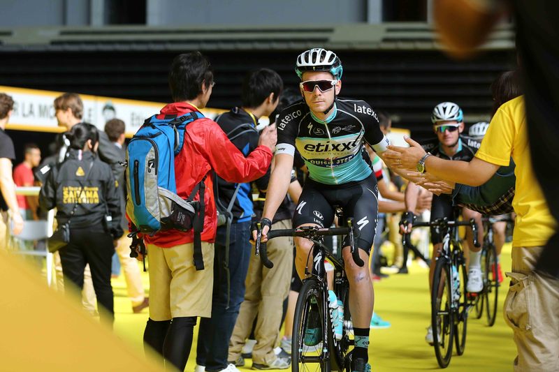 Saitama Criterium - Cycling: 3rd Tour de France Saitama Criterium 2015
Team Presentation/ Seibu Dome/ Team ETIXX - QUICK STEP (BEL)/  Julien VERMOTE (BEL)/ Public Publiek Spectators / Fans Supporters / 
Saitama-Saitama (60km)/ (c) Tim De Waele