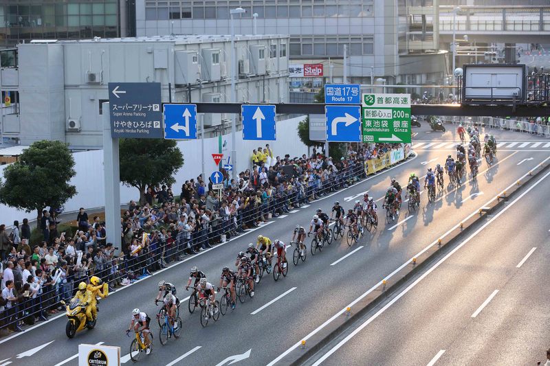 Saitama Criterium - Cycling: 3rd Tour de France Saitama Criterium 2015
Illustration Illustratie / Saitama City ville Stad / Peleton Peloton / Landscape Paysage Landschap / Fans Supporters / Public Publiek Spectators / 
Saitama-Saitama (60km)/ (c) Tim De Waele