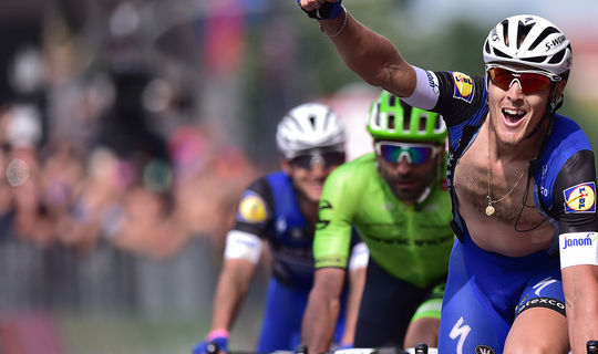 Matteo Trentin wins Giro d’Italia stage 18 after thrilling finish